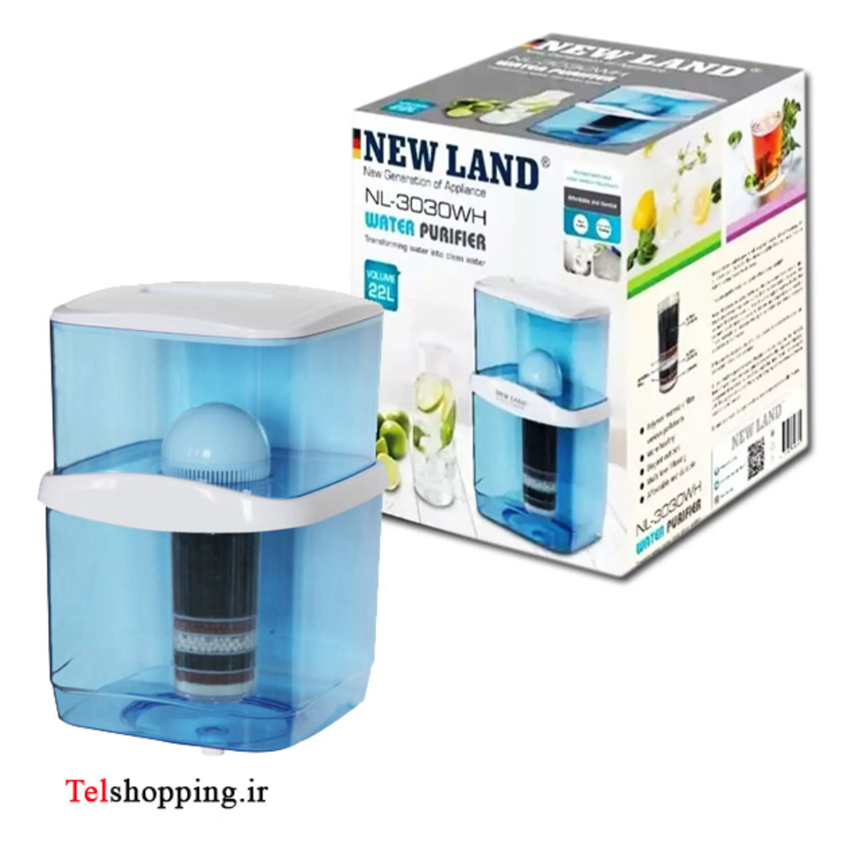 مخزن تصفیه آب آبسردکن نیولند مدل NL3030WH